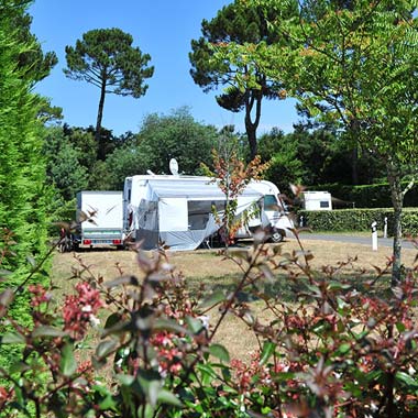 Camping-car à Messanges entre Gossegor et près de Vieux-Boucau au camping à Messanges