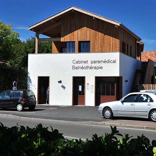 Façade du centre médical de Messanges proche du camping dans les Landes