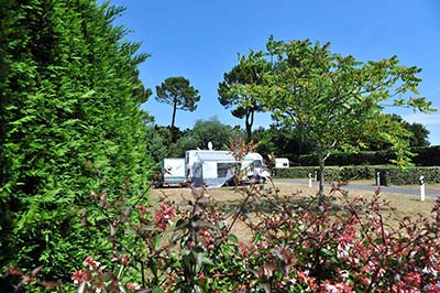 Autocaravana en Messanges entre Gossegor y cerca de Vieux-Boucau en el camping de Messanges