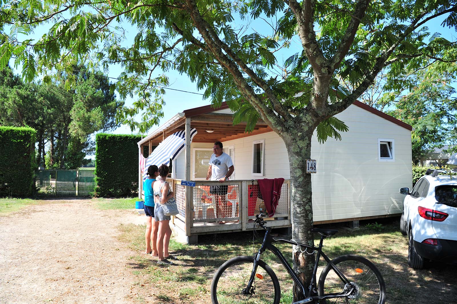 A mobile home for rent in the Landes at Messanges