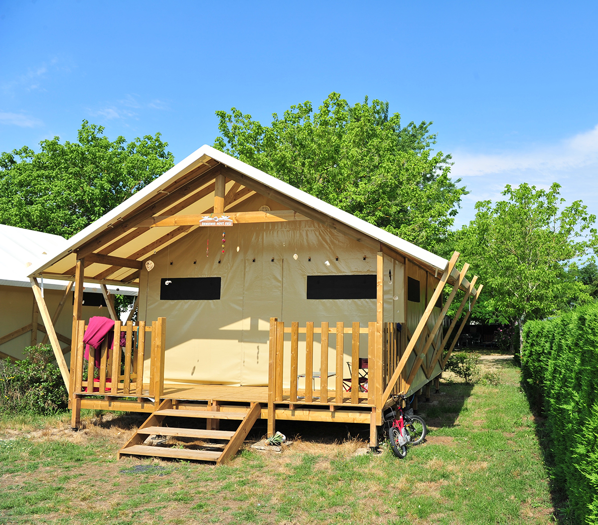 Mobile home for rent at the campsite in Messanges near Vieux-Boucau